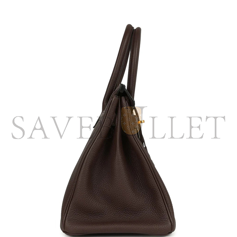 H**me5 master birkin 30 togo chocolate gold hardware (30*22*16cm)